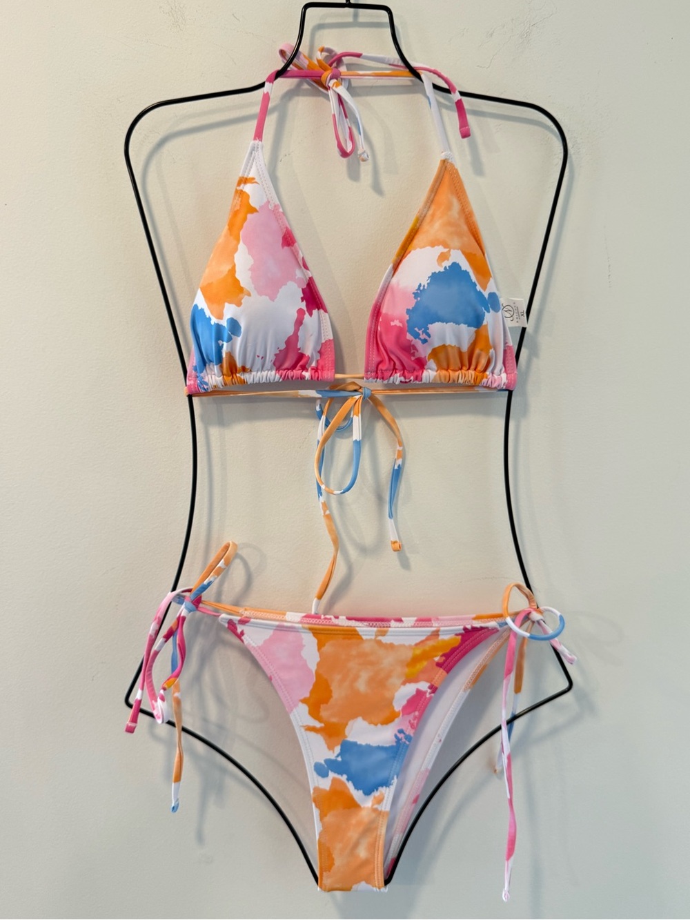 NHICDNS 3 Piece Bikini Set w/Coverup Size X-Large New #Swim-D
